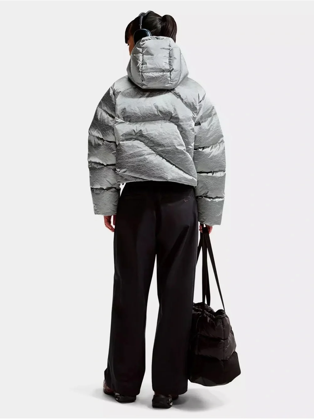 WOMEN'S NIKE SPORTSWEAR SWOOSH SERIES THERMA-FIT OVERSIZED FULL-ZIP DOWN PUFFER